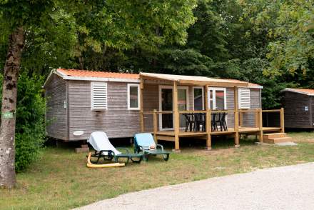 Mobil-homes en location camping jura, lac de vouglans